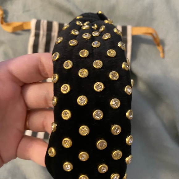 Lele sadoughi black velvet crystal headband - Picture 6 of 6